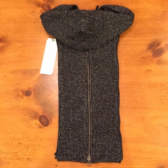 New VERONICA BEARD Silver/Blk Otis Hoodie Dickey - Picture 5 of 8